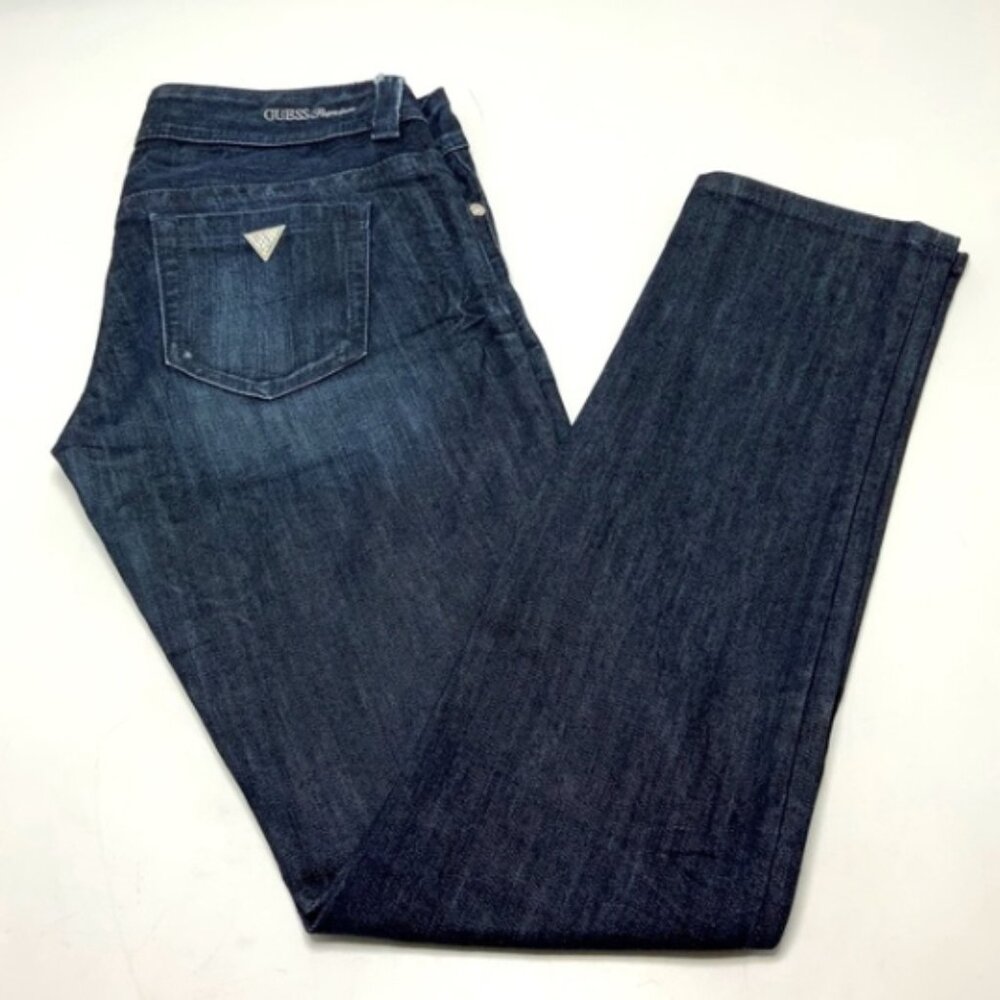 Women's Guess Dk.Blue Denim Pants with Stones NWT